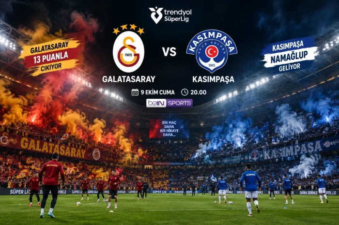 Galatasaray – Kasımpaşa Rekabetinde Heyecan Dorukta: Maç Bilgileri ve Kadro Detayları
